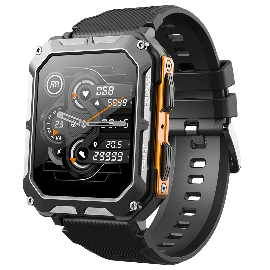 Montre Connectée Robustes ILESTDG Zeus - Compatible Android IOS, Verre Saphir, Résistance 2m