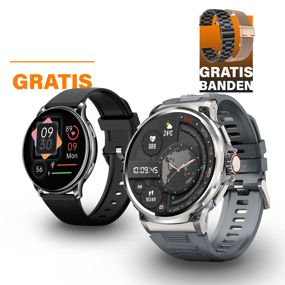 Zeus met Gratis Luna Smartwatch