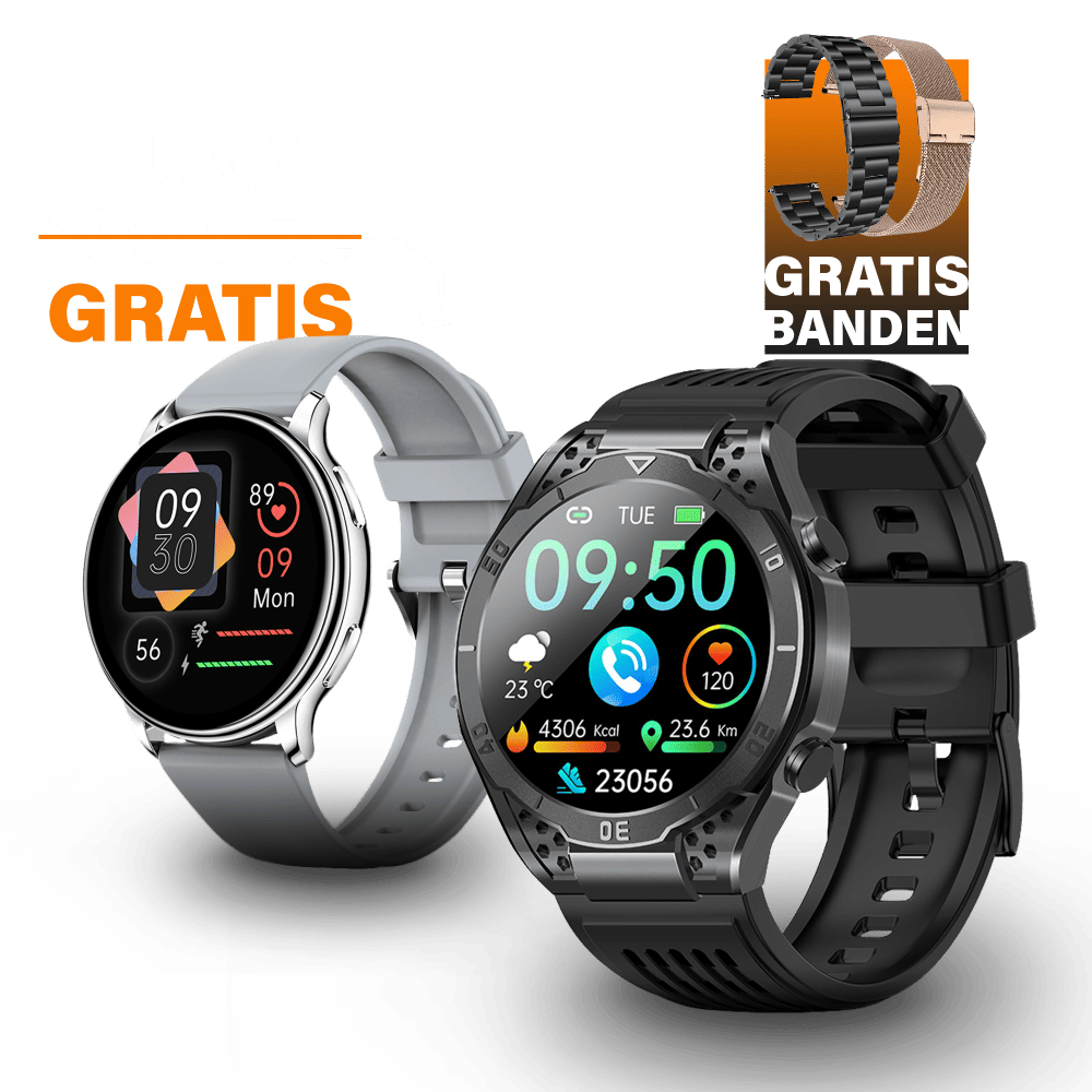 Apollo met Gratis Luna Smartwatch
