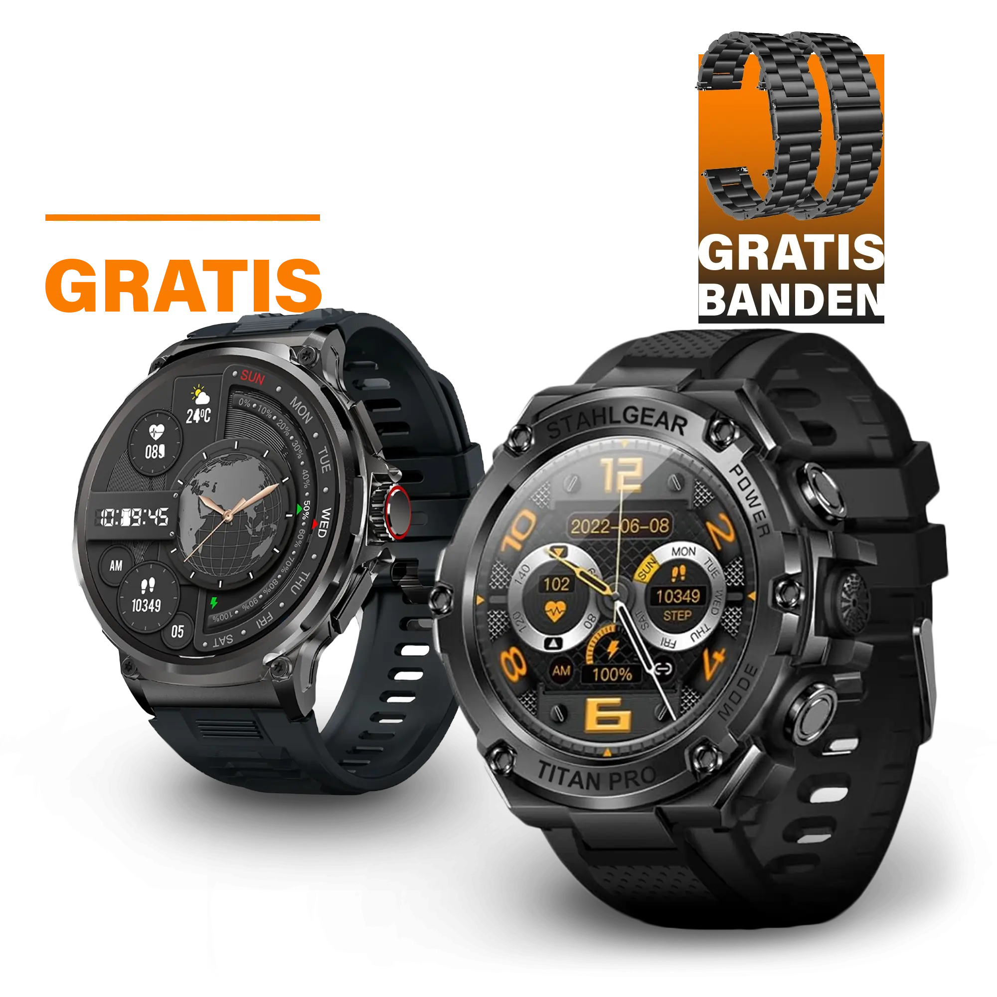 Titan Pro met Gratis Smartwatch