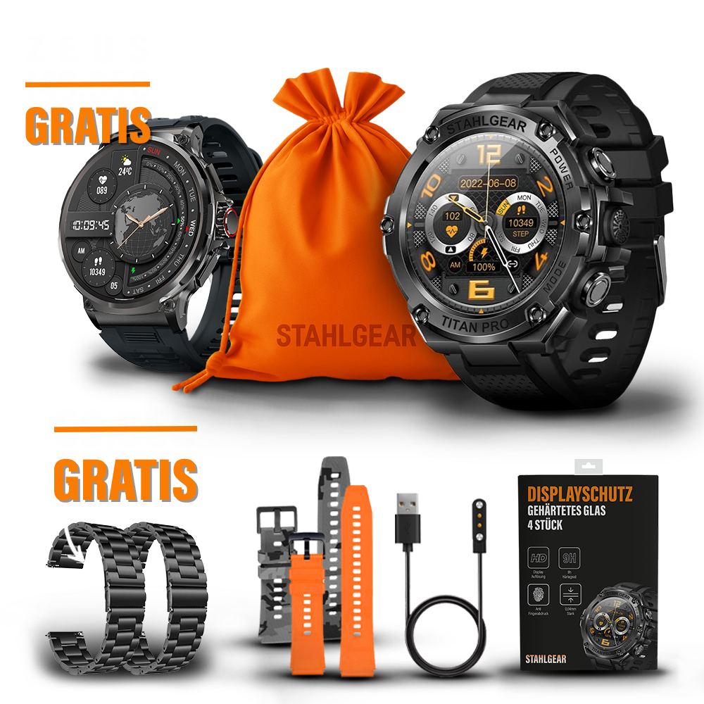 Titan Pro Zubehör Packet + Gratis Smartwatch