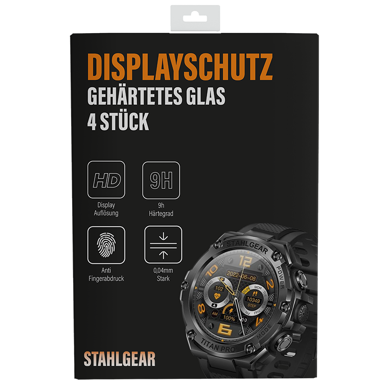 4x Displayschutz - Titan Pro